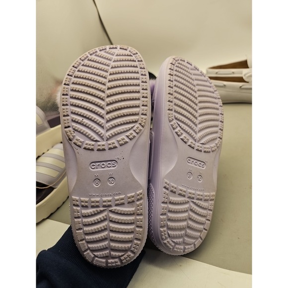 Crocs Womens Size  10  Classic  Lavender Fur Sure Slip On Sandal Comfort Shoes - Picture 4 of 6